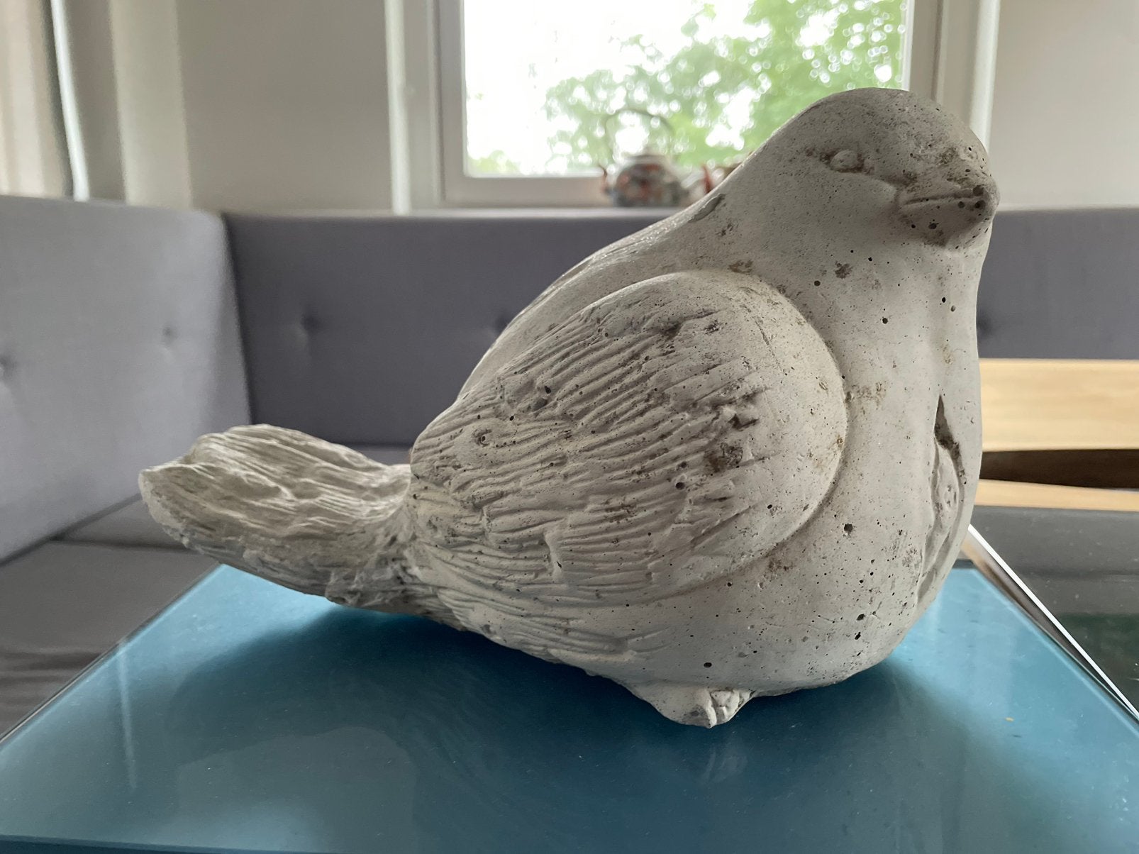 Betonnen vogel (tuinbeeld), Ophalen of Verzenden, Gebruikt, Beton
