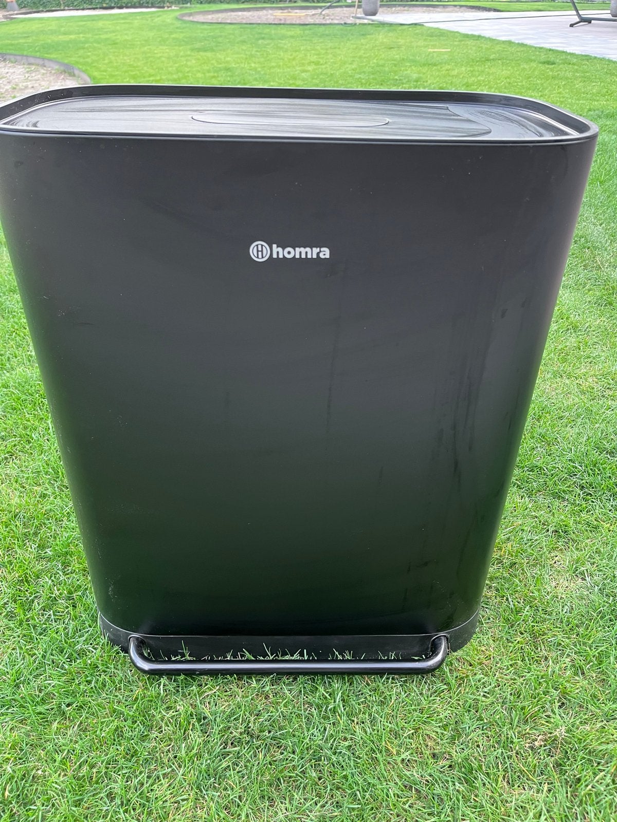 Homra Rockx Pedaalemmer Zwart - 60L (2x30L) - Z.g.a.n., Met pedaal, 40 liter of meer, Ophalen of Verzenden, Zo goed als nieuw