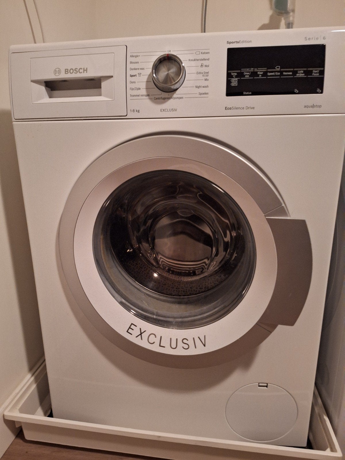 bosch exclusiv wasmachine, Ophalen, Gebruikt, 85 tot 90 cm, 1200 tot 1600 toeren