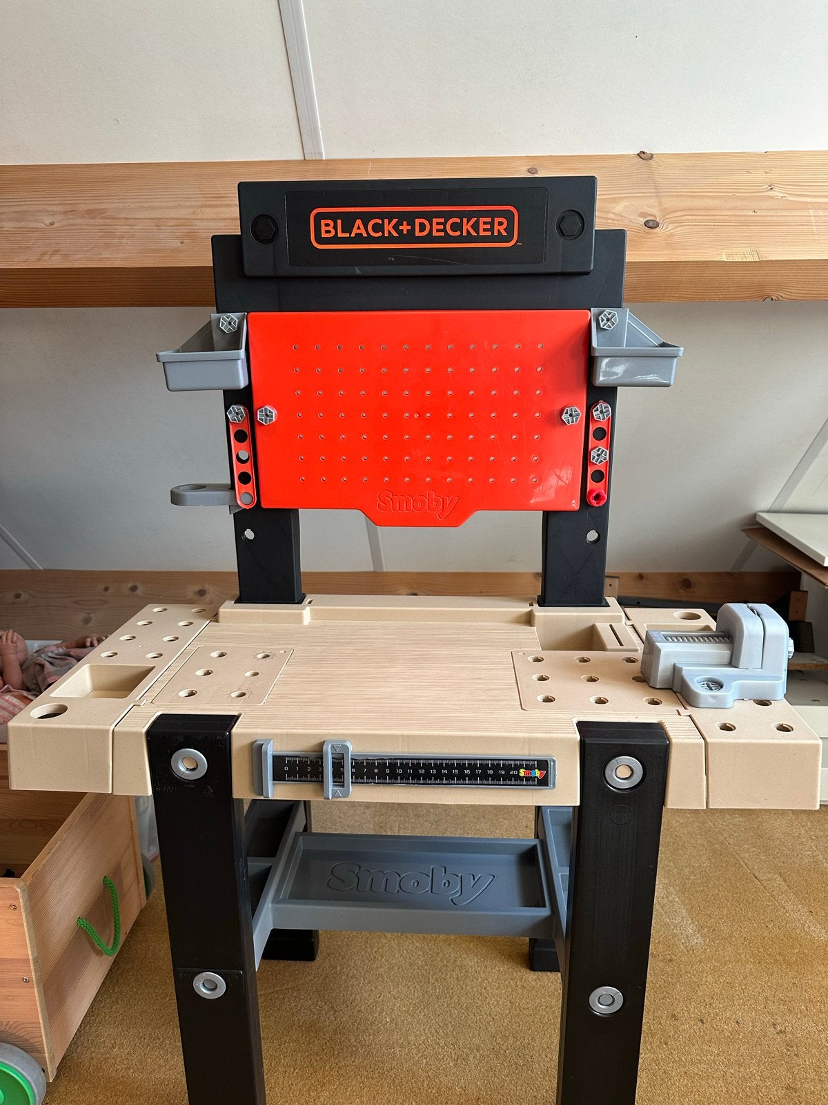Smoby Black+Decker Werkbank met gereedschap, Ophalen, Gebruikt, Jongen of Meisje