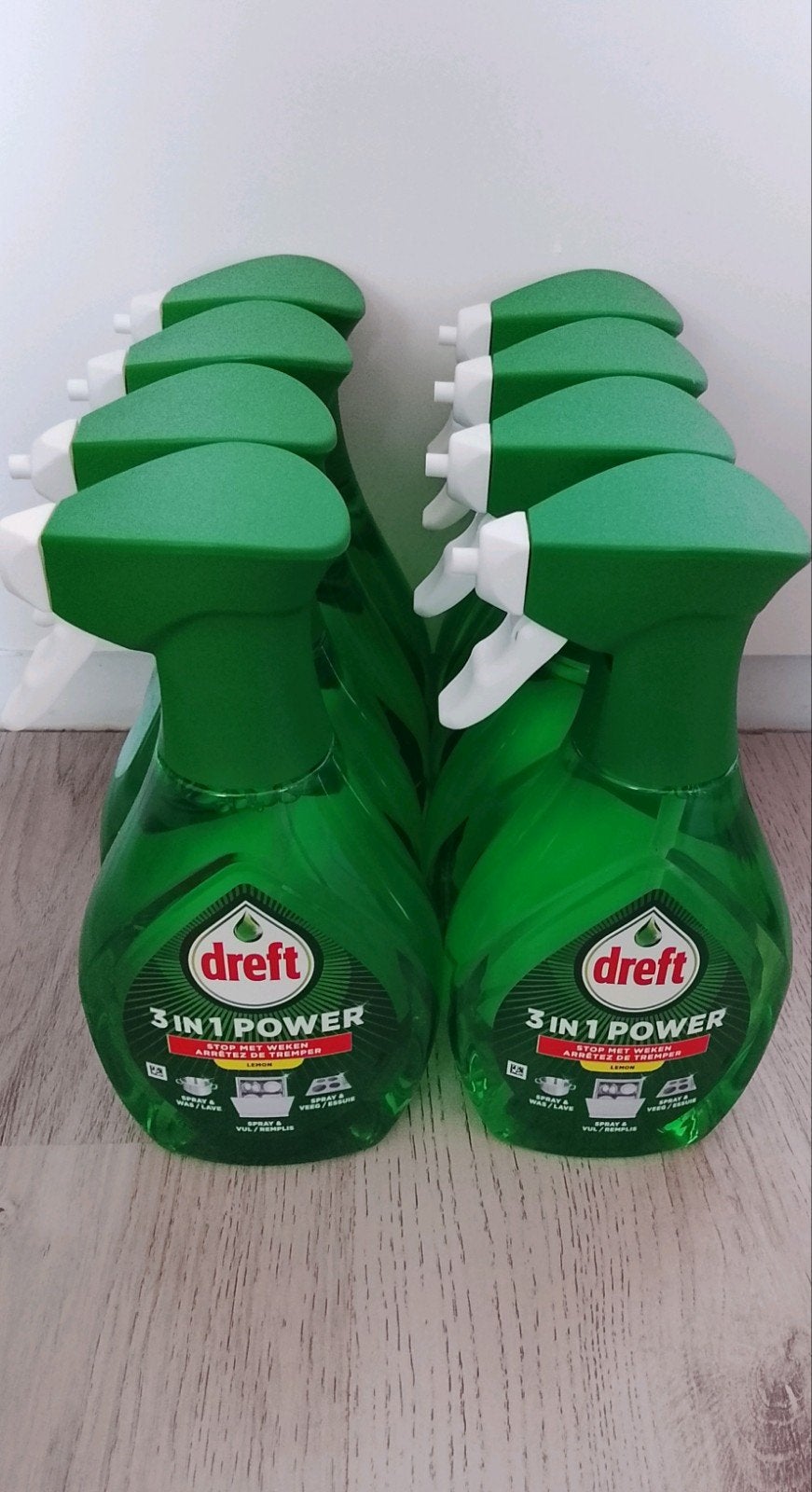 Dreft 3-in-1 Power Spray Afwasmiddel - 9 flessen, Ophalen of Verzenden, Schoonmaakmiddel