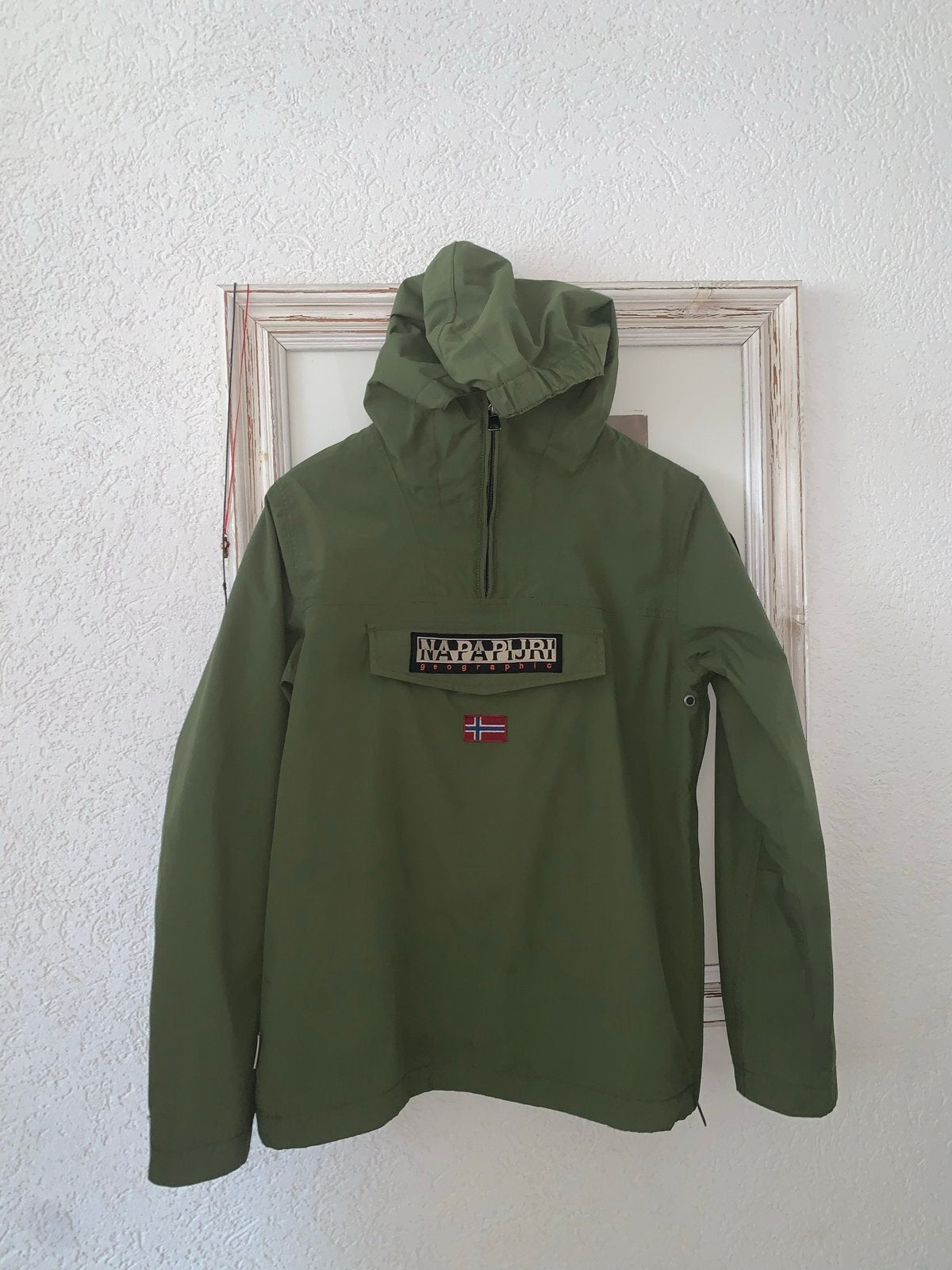 Napapijri Anorak Jas Groen Maat 16 jaar, Ophalen of Verzenden, Zo goed als nieuw