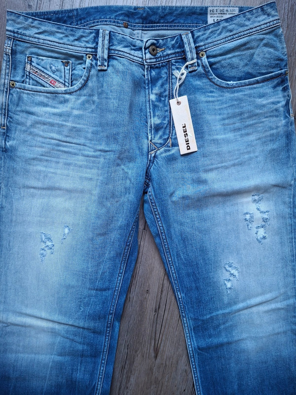 DIESEL Larkee regular fit jeans W36 L34, W36 - W38 (confectie 52/54), Diesel, Blauw, Nieuw