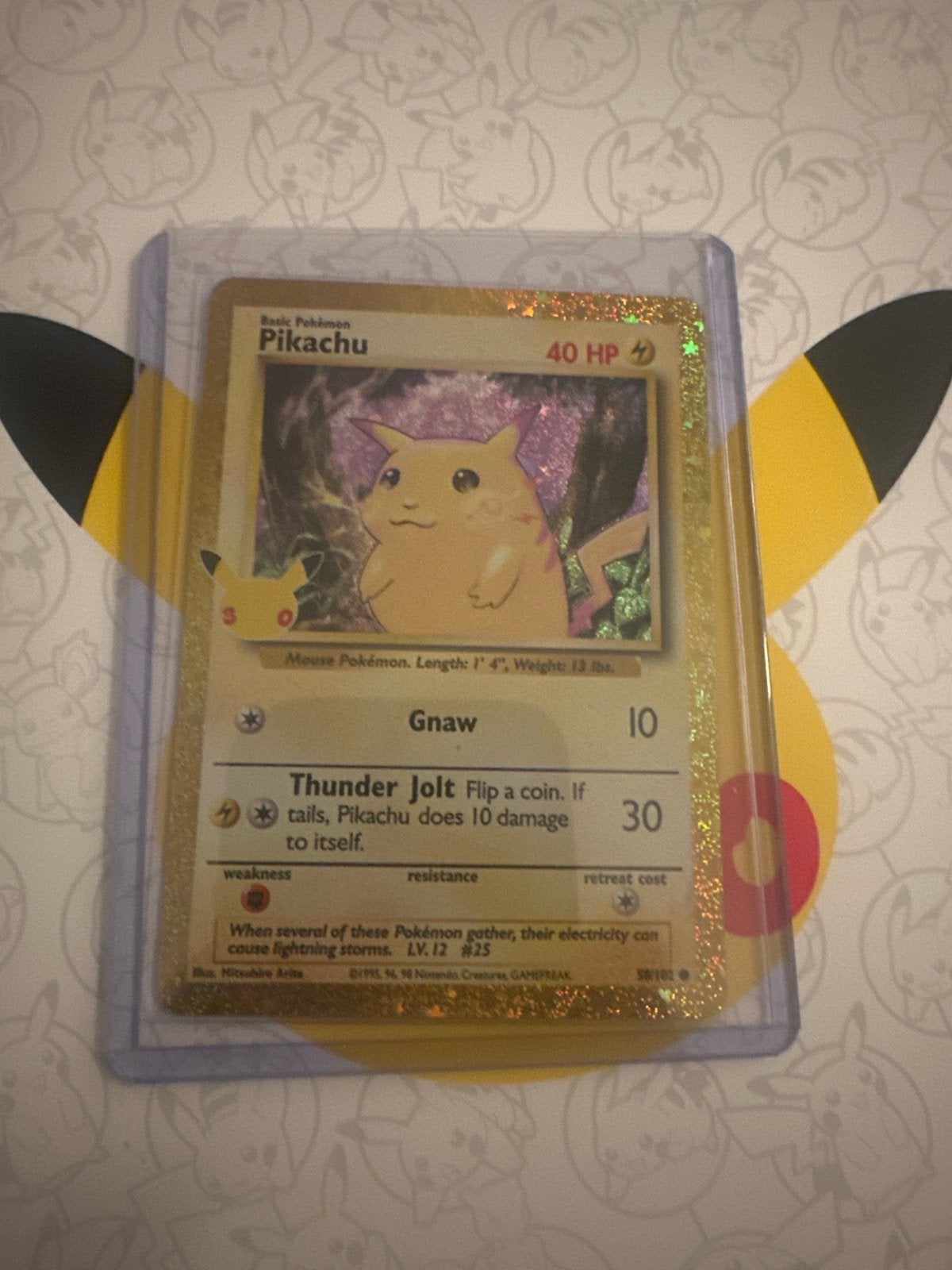 Pikachu Celebrations Classic Collection Pokémon Kaart, Ophalen of Verzenden, Zo goed als nieuw, Losse kaart, Foil
