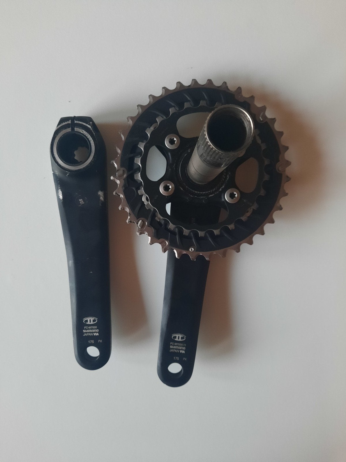 Shimano FC-M7000 11-speed crankstel, 175mm, weinig gebruikt, Crankstel of Pedalen, Ophalen of Verzenden, Zo goed als nieuw, Aluminium
