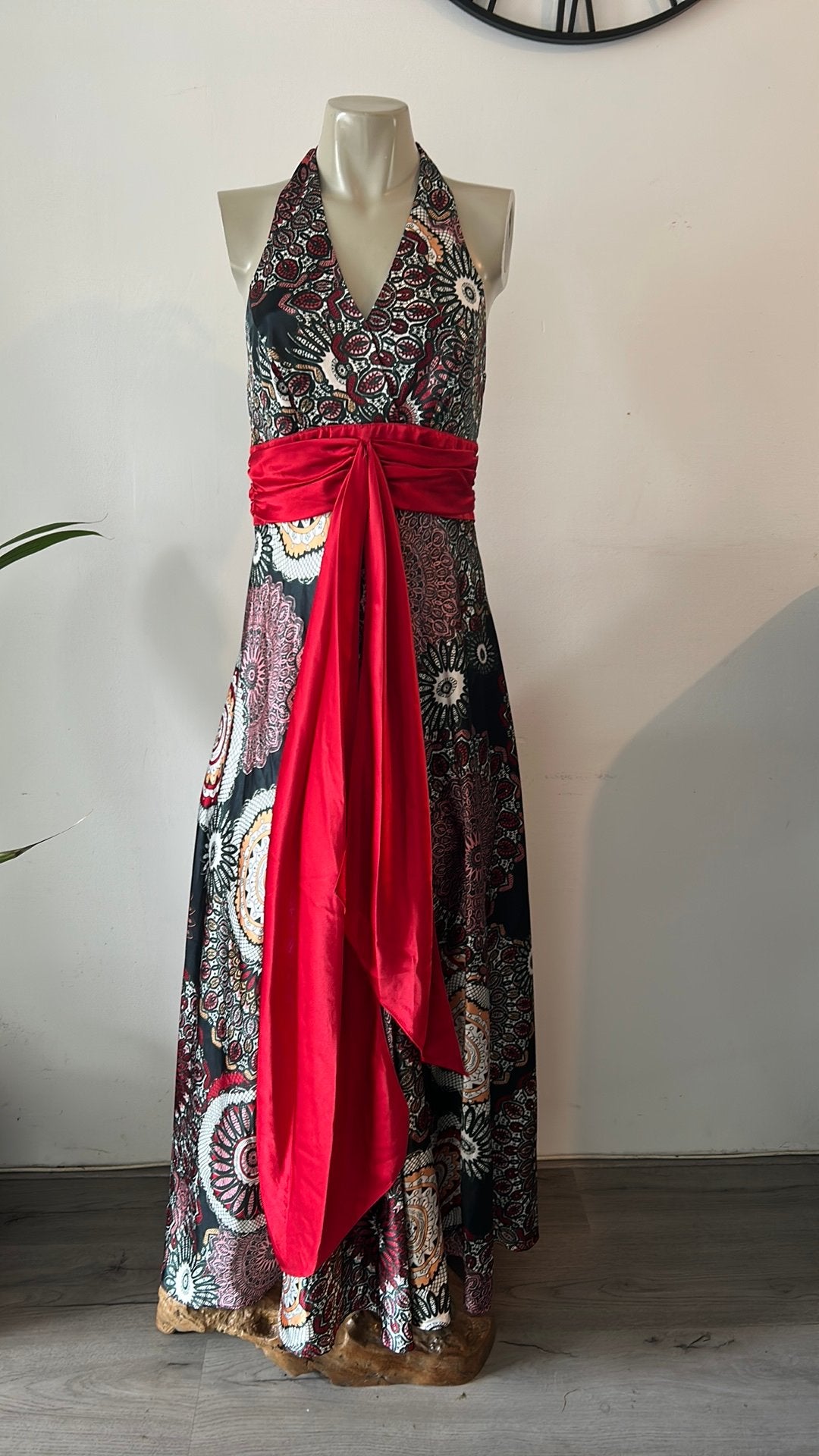 Wella maxi lange jurk L incl bolero, Ophalen of Verzenden, Zo goed als nieuw, Maat 38/40 (M), Onder de knie