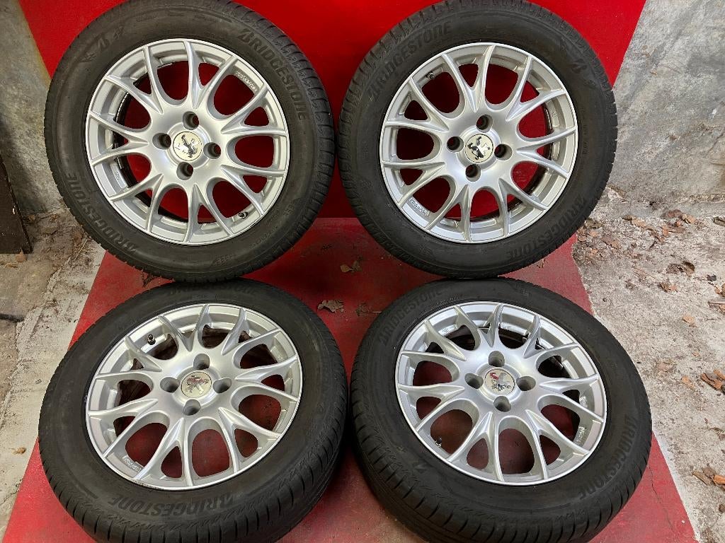 Lichtmetalen velgen Peugeot Partner 205/55R16 Bridgestone, Auto-onderdelen, Banden en Velgen, 16 inch, ., Banden en Velgen, .