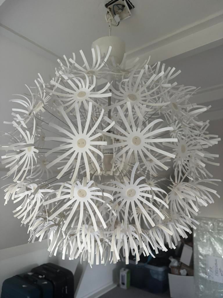 Mooie witte ikea maskros lamp, Ophalen, Gebruikt