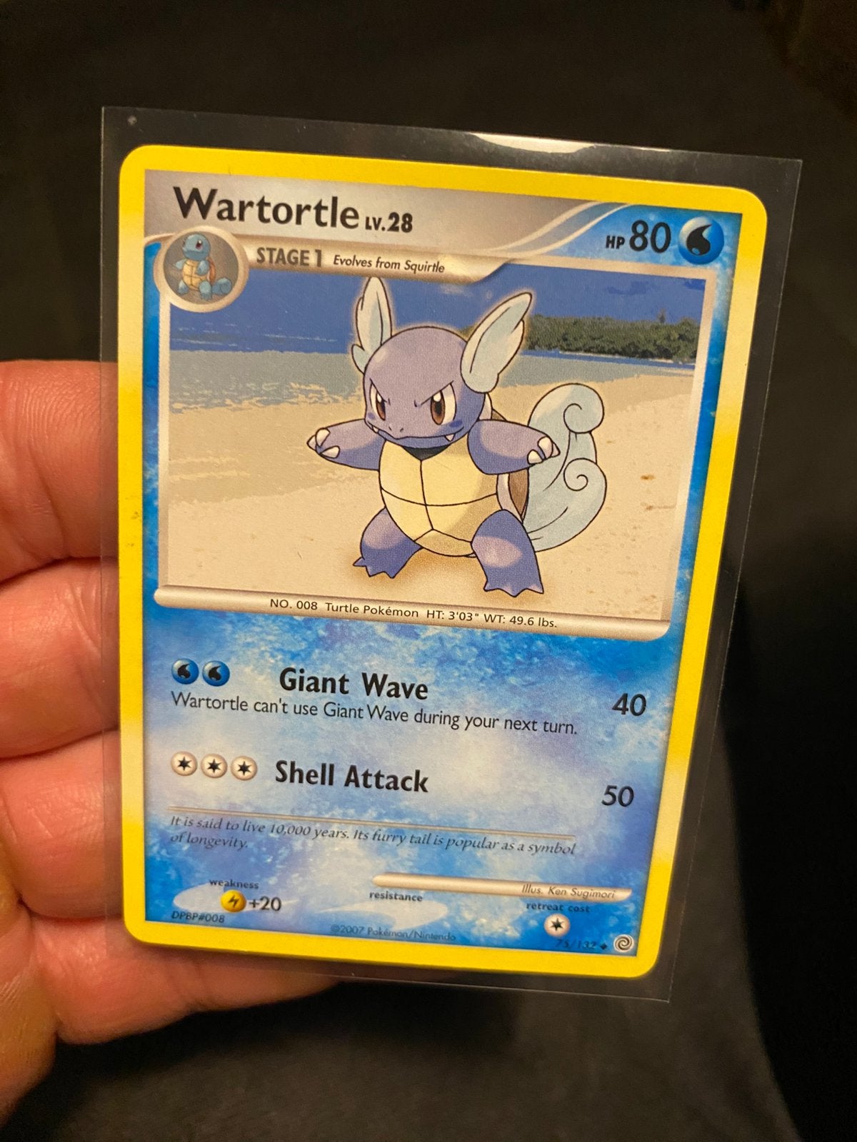Wartortle vintage kaart, Verzenden, Zo goed als nieuw