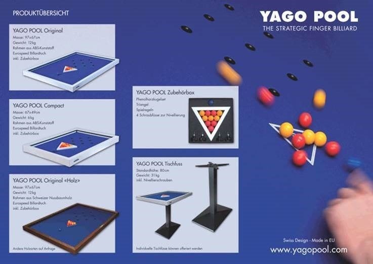 Laatste Yago Pool Vingerbiljart: spel voor jong en oud, Sport en Fitness, Biljarten en Poolen, Ophalen, Nieuw, Overige typen