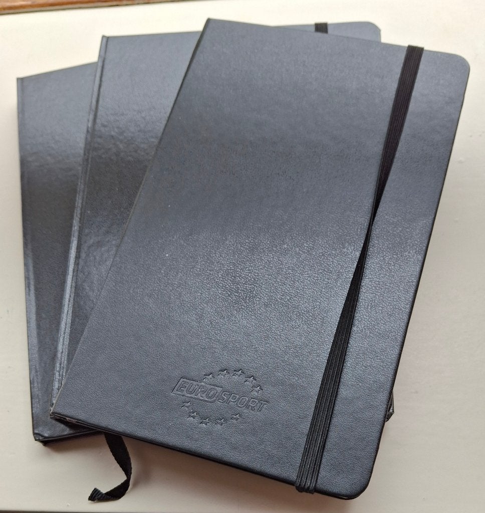 1 Moleskine (Eurosport) notebook 13x21 en 2 andere, Ophalen of Verzenden, Nieuw