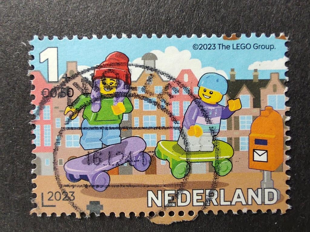 4148c lego skaten kinderzegels 2023, Postzegels en Munten, Ophalen of Verzenden