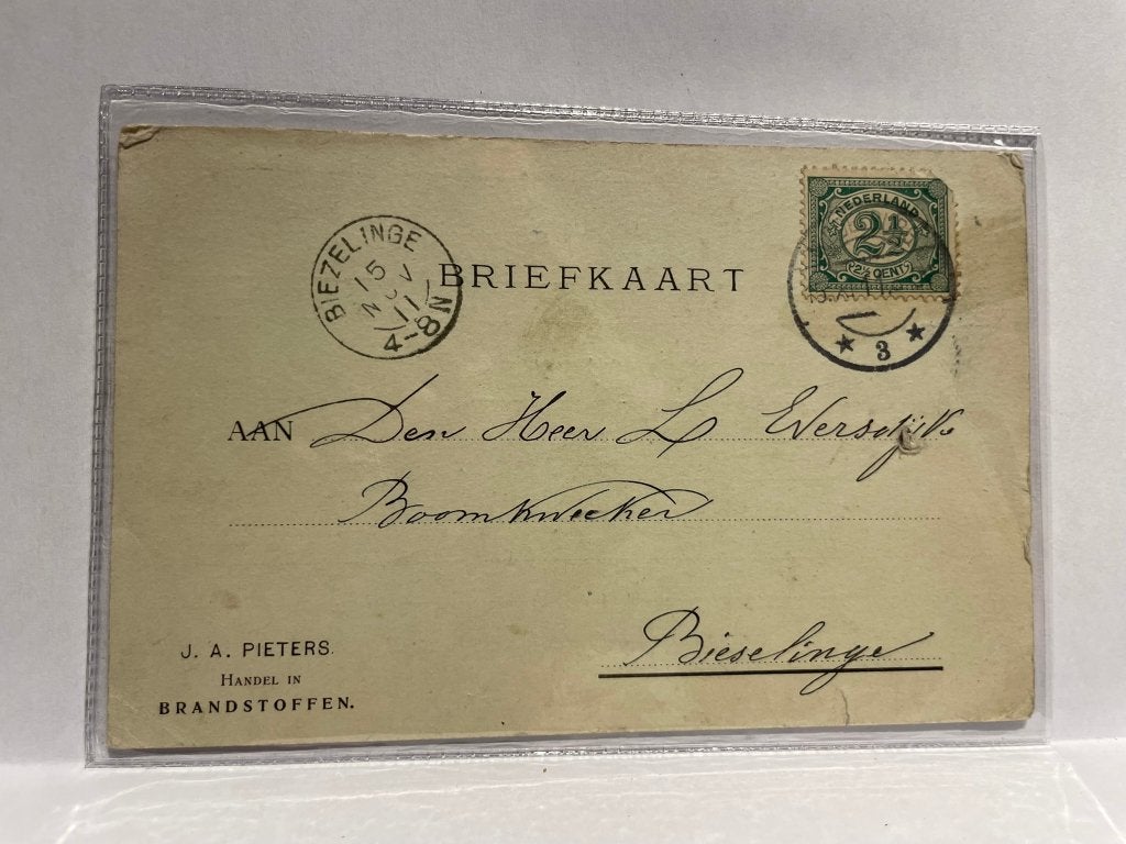 Briefkaart - Middelburg - J.A. Pieters, Verzenden, Voor 1920, Gelopen, Zeeland