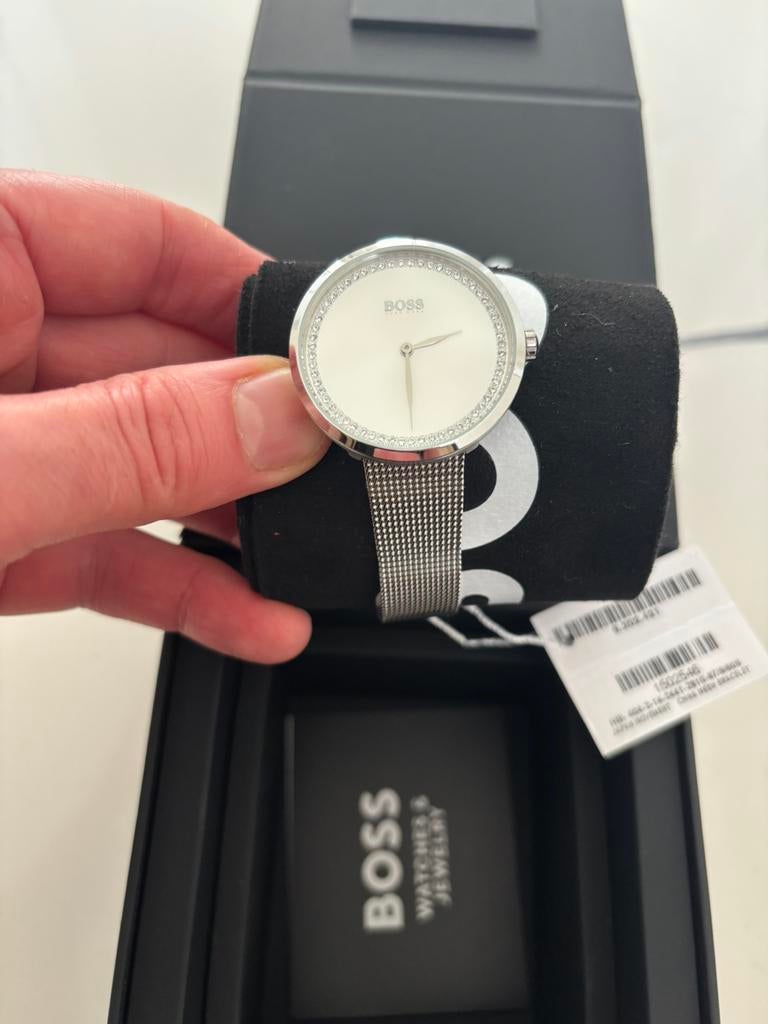 BOSS horloge dames, Sieraden, Tassen en Uiterlijk, Horloges | Dames, Ophalen of Verzenden, Zo goed als nieuw, Staal, Overige merken