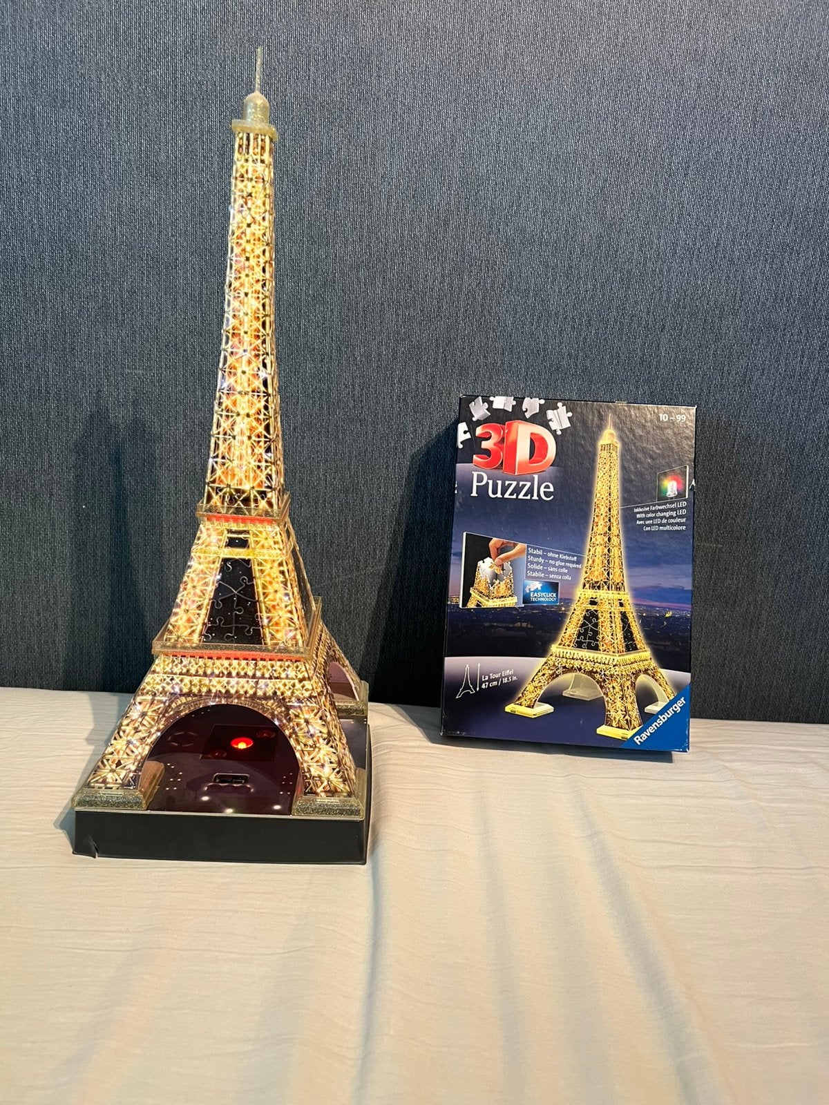 3D puzzle Eiffeltoren ravensburger, Ophalen of Verzenden, Minder dan 500 stukjes, Zo goed als nieuw, Rubik's of 3D-puzzel