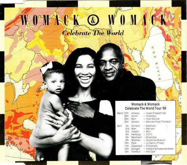 WOMACK & WOMACK CD SINGLE CELEBRATE THE WORLD, Ophalen of Verzenden, Zo goed als nieuw, Pop