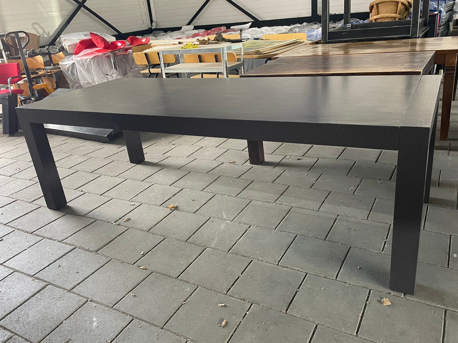 Grote stamtafel 250x100 cm, Huis en Inrichting, Tafels | Eettafels, Ophalen, Gebruikt, 200 cm of meer, 50 tot 100 cm