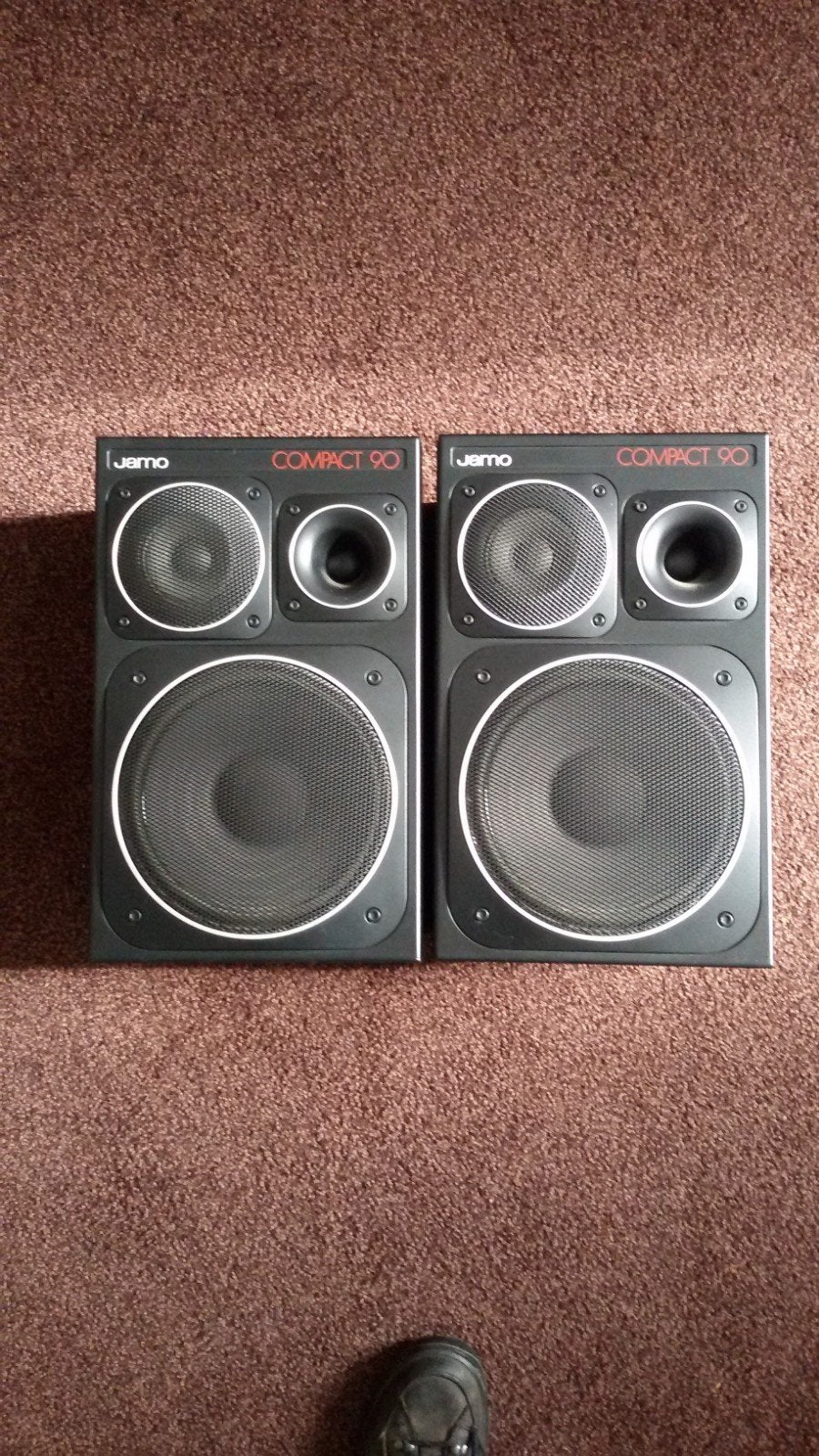 JAMO luidsprekers, Gebruikt, Ophalen of Verzenden, 60 tot 120 watt, Front, Rear of Stereo speakers