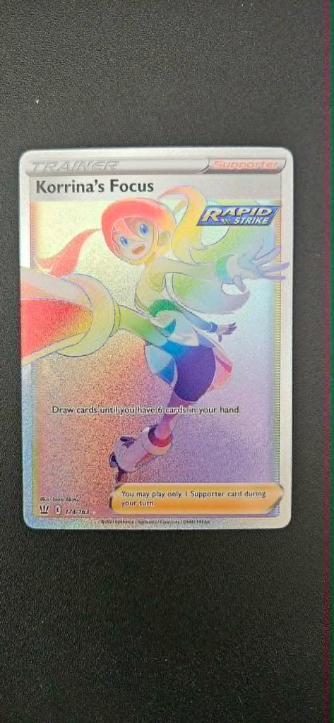 Korrina's Focus 174 Battle Styles Pokemon kaart collectie, Ophalen of Verzenden, Nieuw, Losse kaart, Foil