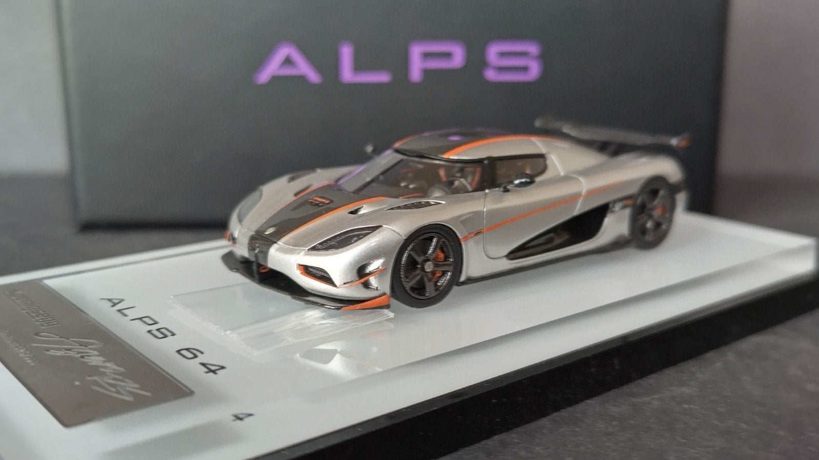 Koenigsegg Agera RS Grey 1:64 Alps 64 High Quality Pol, Auto, Verzenden, ., Nieuw