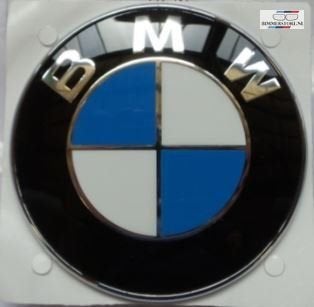 Foto 3 van BMW embleem achterklep logo zwart blauw wit chrome nieuw BMW
