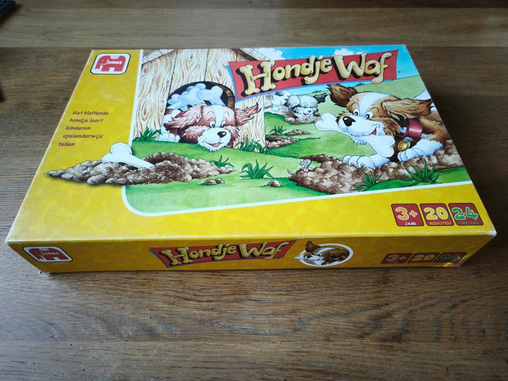 Hondje Waf - Leerzaam kinderspel van Jumbo l 3+, Drie of vier spelers, Ophalen of Verzenden, Gebruikt, Jumbo