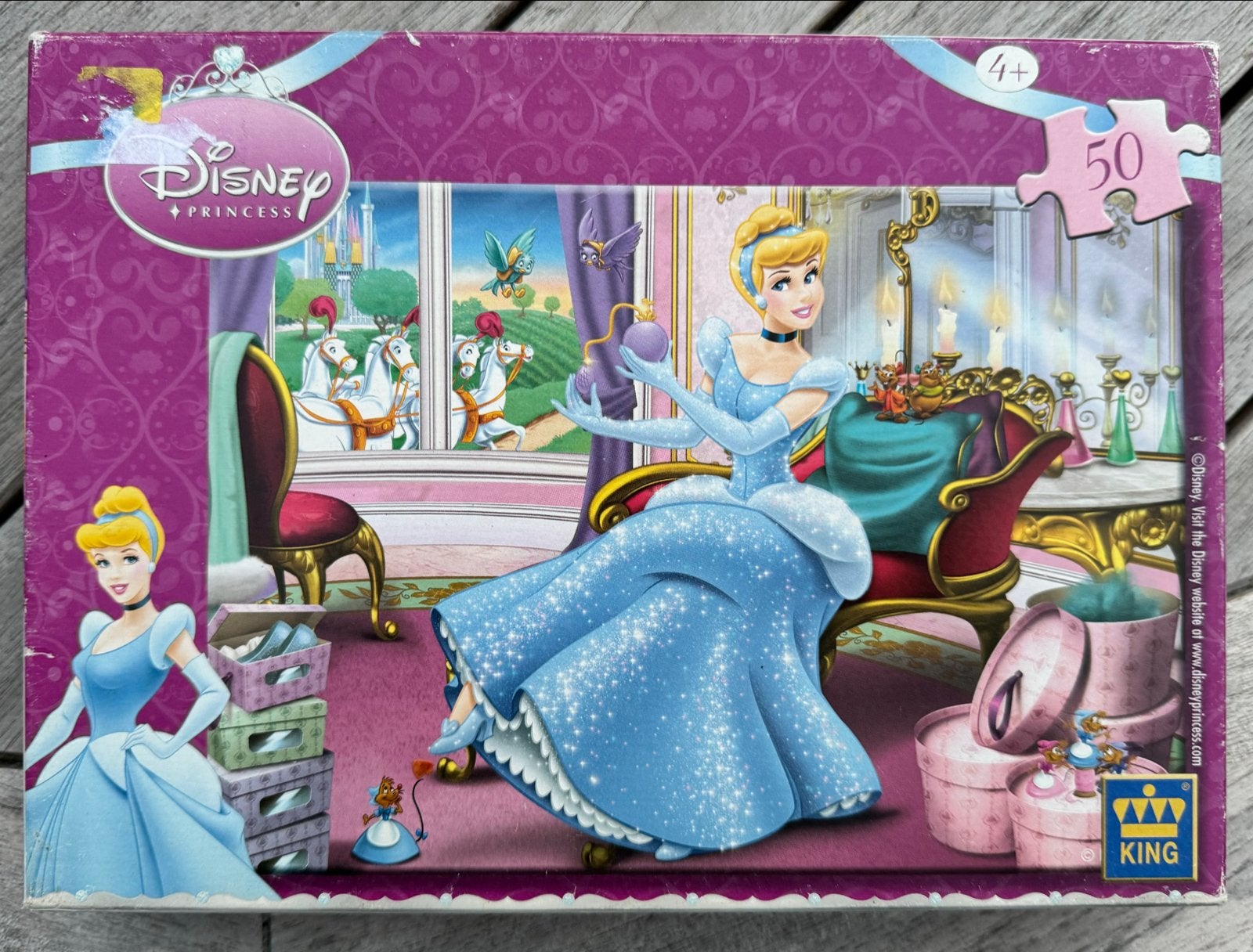 Disney Princess Assepoester puzzel 50 stukjes, Ophalen, 10 tot 50 stukjes, Gebruikt, 4 tot 6 jaar
