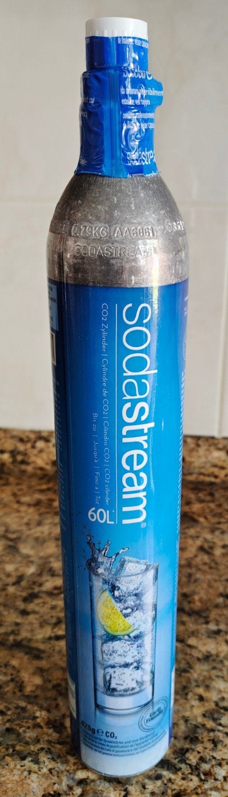 Sodastream BLAUW CO2 cilinder Nieuw en ongebruikt -cylinder, Ophalen, Overige typen, Metaal, Overige merken