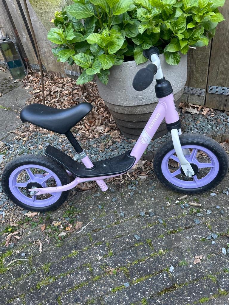 Kettler loopfiets lage instap - Roze/Paars, Fietsen en Brommers, Fietsen | Kinderfietsjes, Gebruikt, Minder dan 16 inch, Ophalen of Verzenden