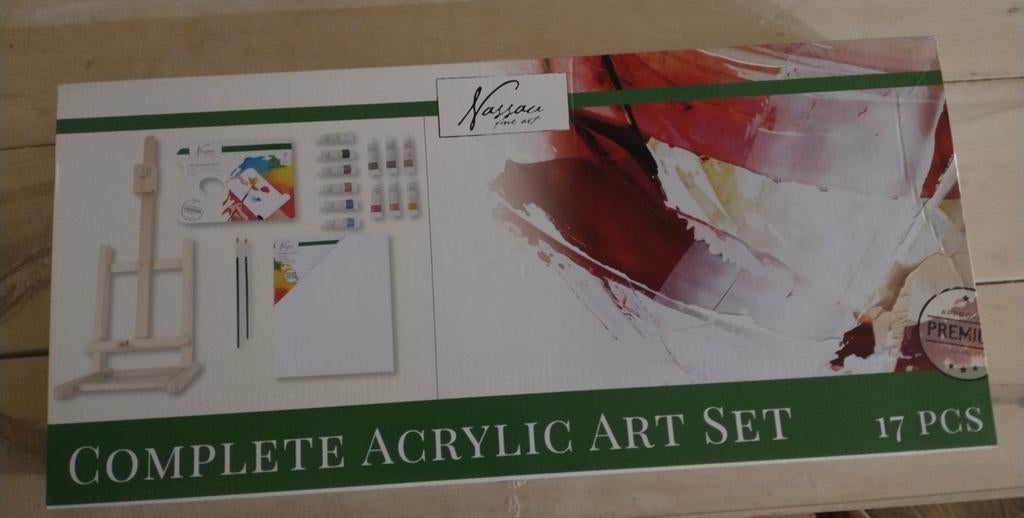 Nassau Fine Art Complete acrylverf set 17-delig -Nieuw !✨, Ophalen of Verzenden, Nieuw
