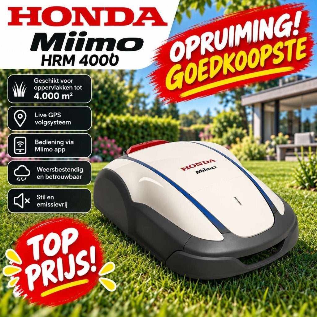 Honda Miimo HRM 4000 Robotmaaier Live, Honda, HONDA, Bestuurbaar via app, Nieuw