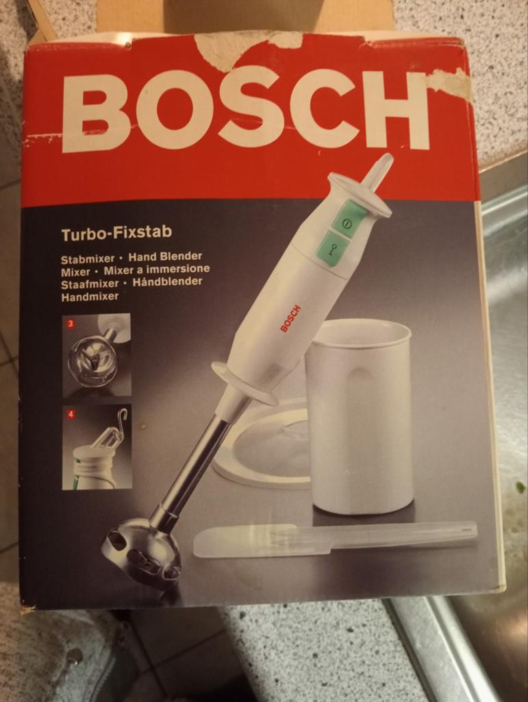 Bosch Staafmixer met toebehoren, Minder dan 1 liter, Ophalen of Verzenden, Gebruikt, 2 snelheden