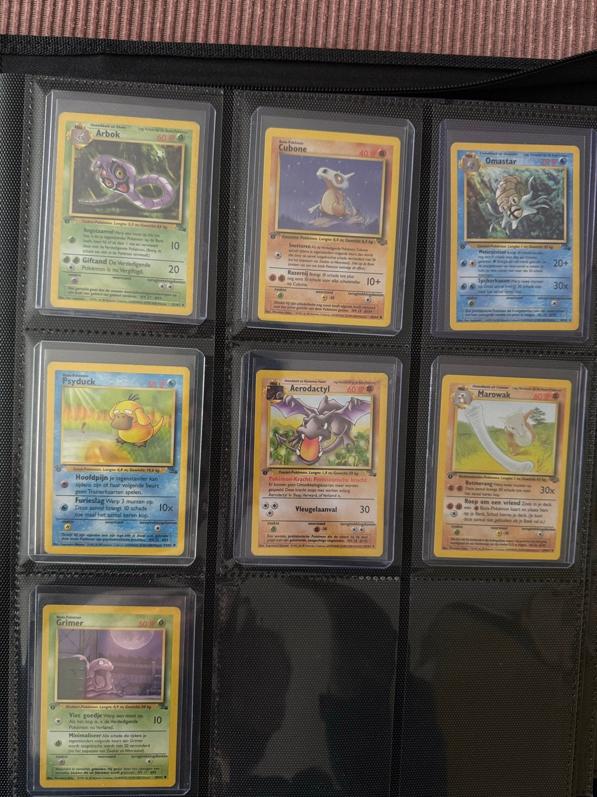 Pokémon 1st Edition Fossil & Jungle Non-Holo Kaarten (NL), Ophalen of Verzenden, Zo goed als nieuw, Meerdere kaarten