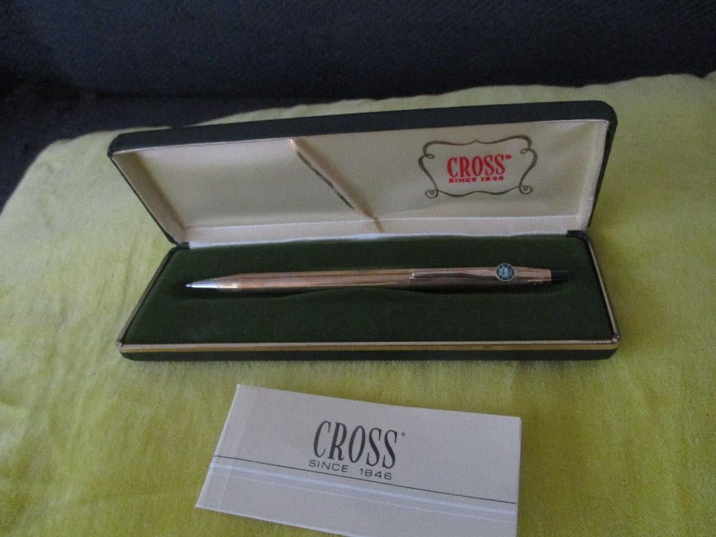 cross classic pen 10 krt goud, Verzamelen, Balpen, Cross, Met doosje, Ophalen of Verzenden