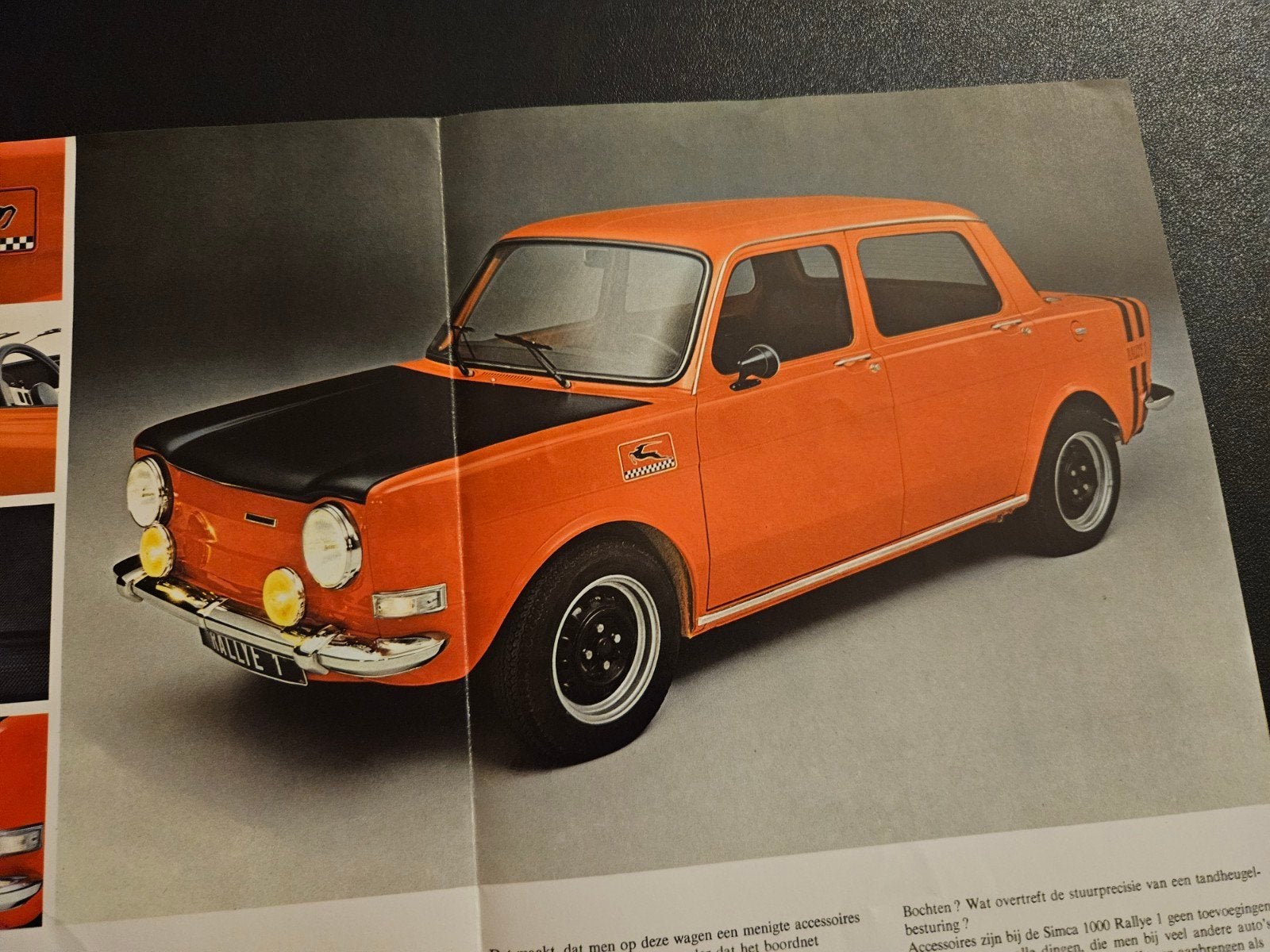 Brochure Simca 1000 Rallye 1 1972, Ophalen of Verzenden, Zo goed als nieuw, Overige merken