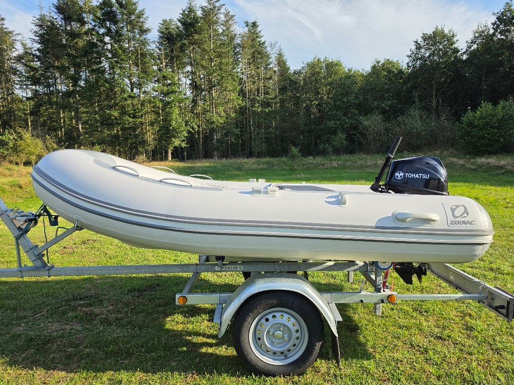 Zodiac Cadet 310 RIB + 9.8pk Tohatsu + Marlin Trailer zgan!, Ophalen, Zo goed als nieuw, Overige typen, Motorboot