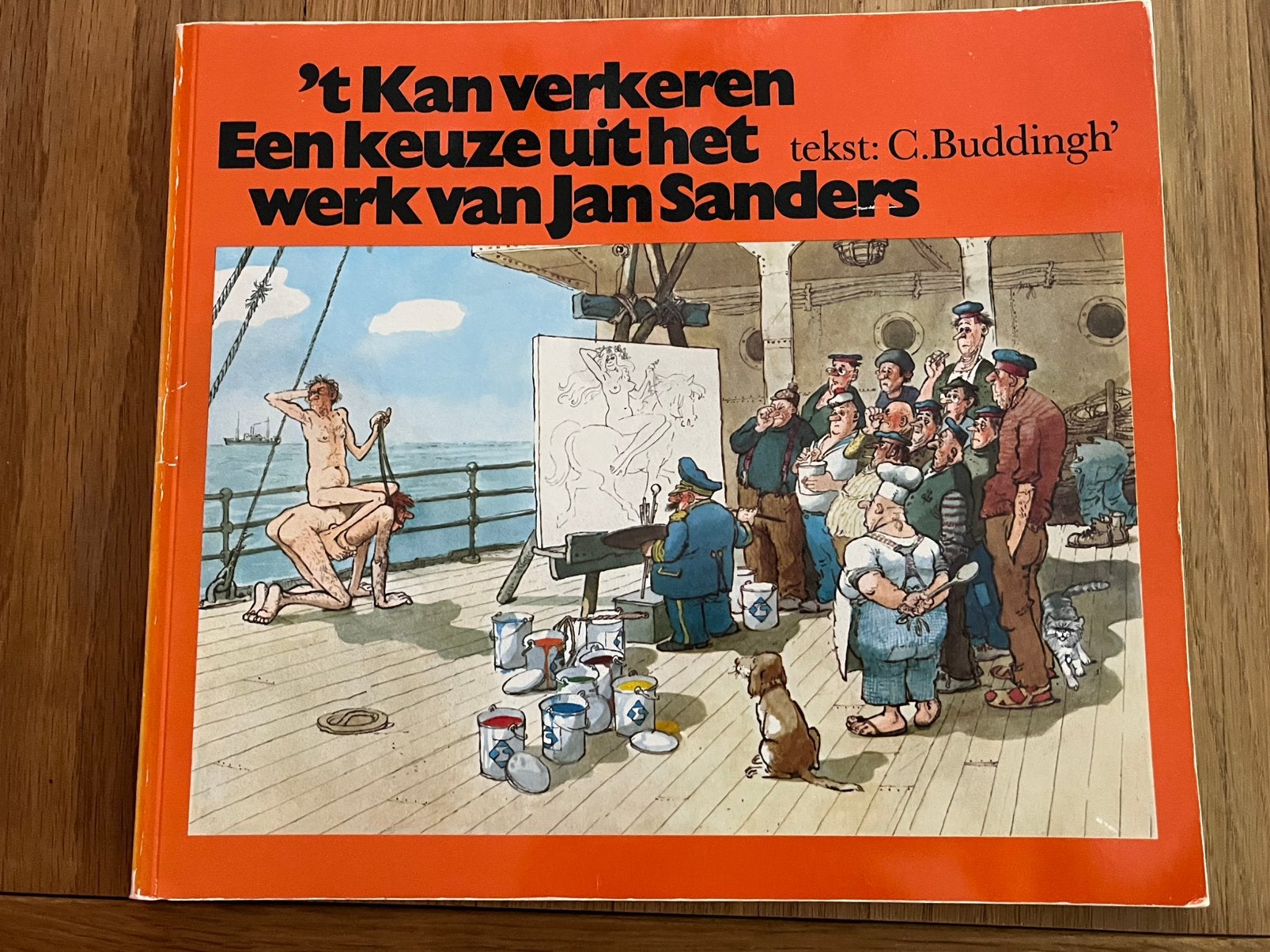 Jan  Sanders boek met tekeningen, Boeken, Ophalen of Verzenden, Gelezen, Jan Sanders, Overige typen