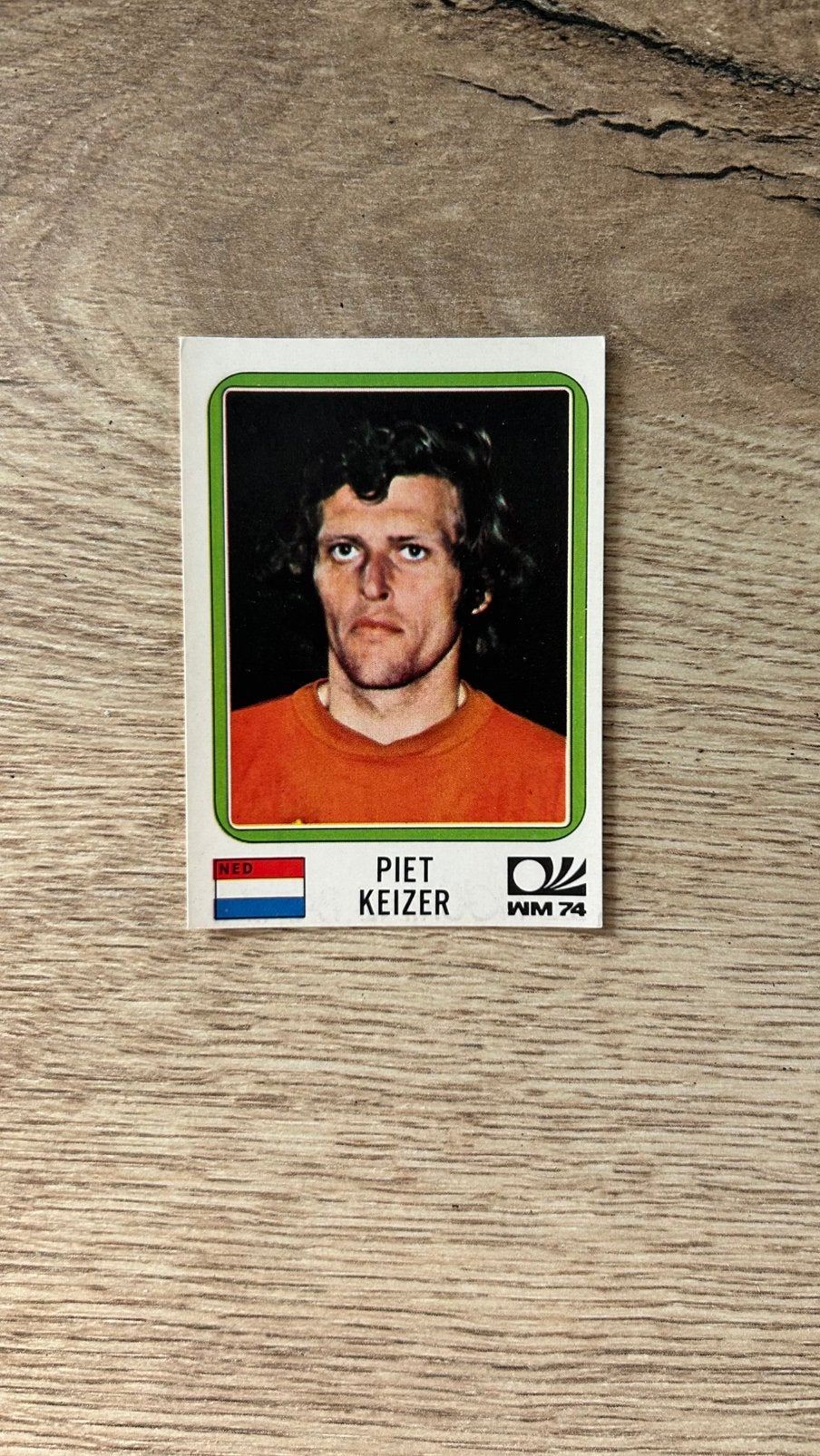 Panini München 74 plaatje Piet Keizer WK 74, Verzenden, Zo goed als nieuw, Sticker