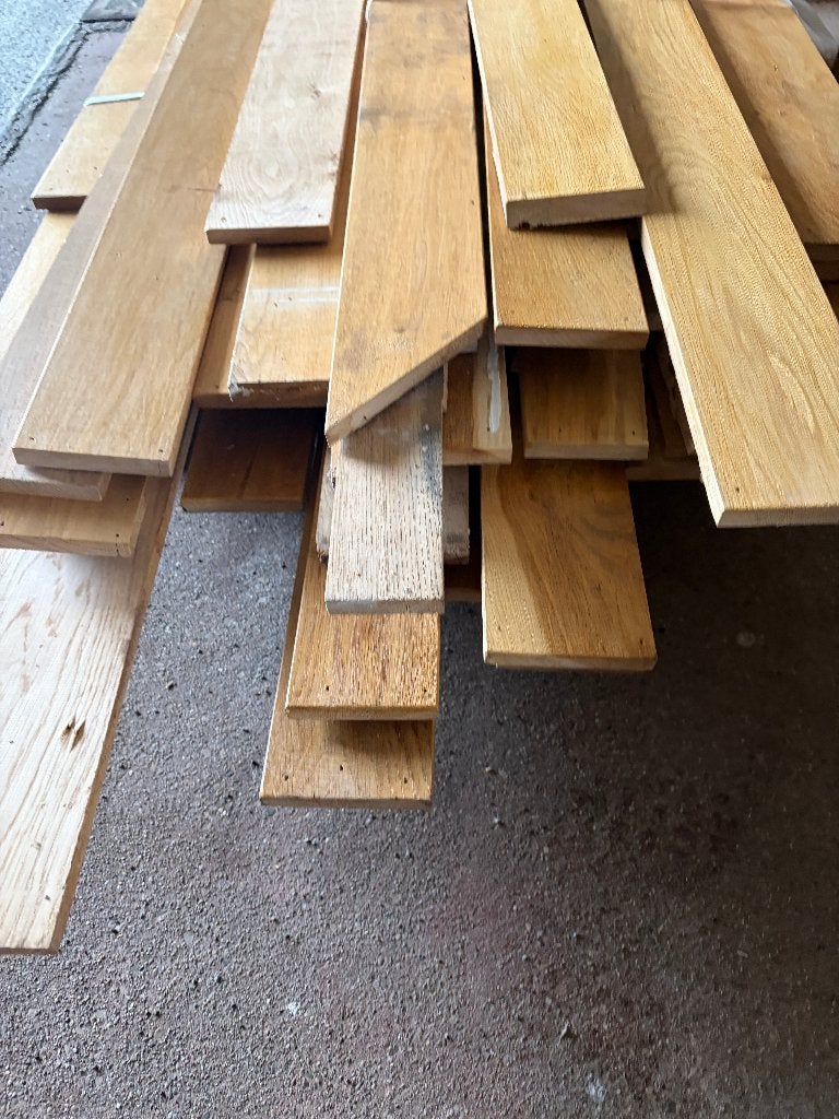 Eiken parket vloer delen ( 295 ), Doe-het-zelf en Verbouw, Vloerdelen en Plavuizen, Gebruikt, 10 m² of meer, Nb, Nb
