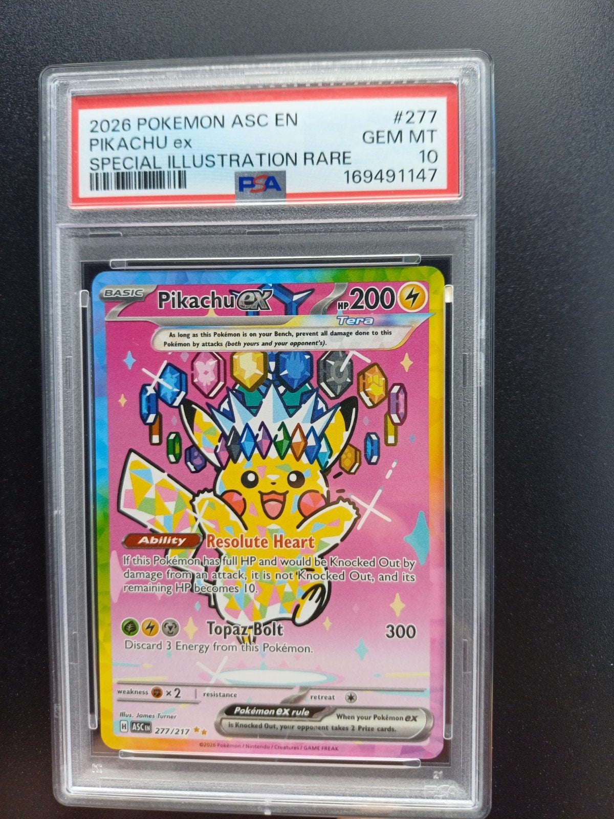 Pokemon Ascended Heroes Pikachu 277 PSA 10, Ophalen, Nieuw