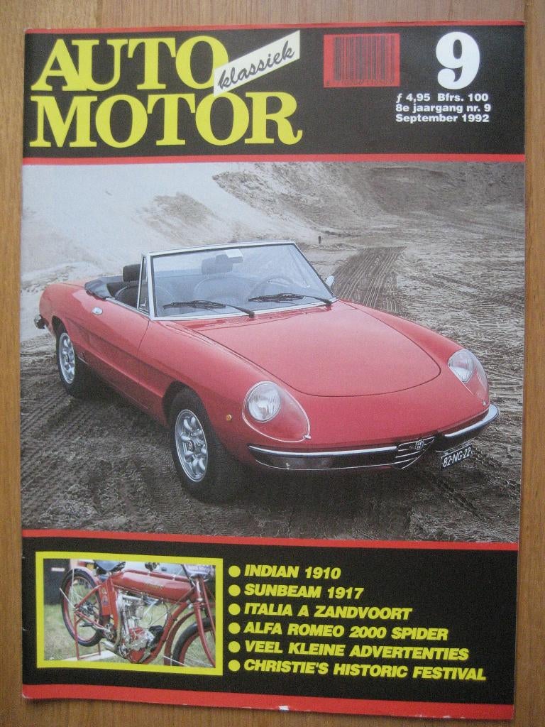 Auto Motor Klassiek 9 1992 Alfa Romeo 2000 Spider, Sunbeam, Ophalen of Verzenden, Nieuw, Alfa Romeo