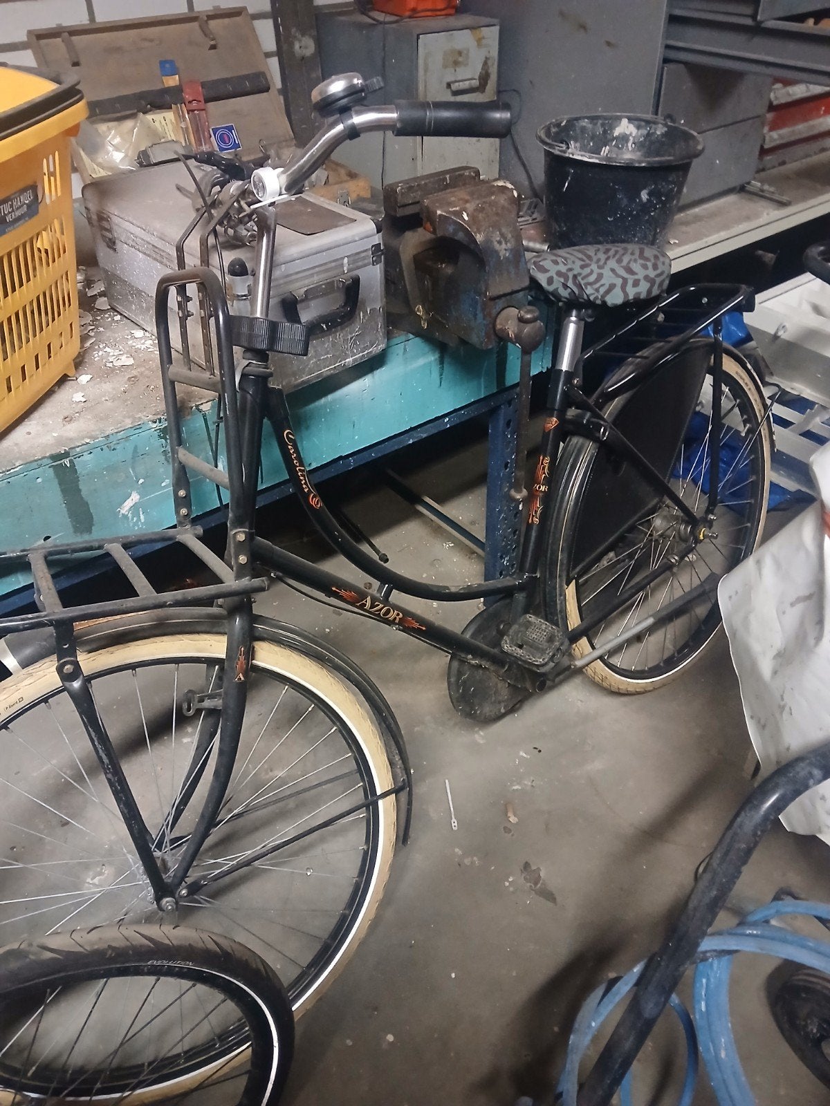 mooie oma fiets, Ophalen