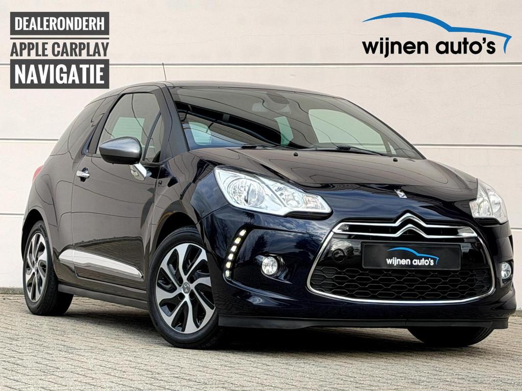 Citroen DS3 1.6 BlueHDi/ 2e eig/ Pack Performance/ Carplay, Auto's, Voorwielaandrijving, Gebruikt, 4 cilinders, Blauw