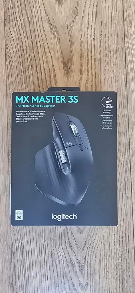 Logitech MX Master 3S - Nieuw in verpakking, Computers en Software, Muizen, Ophalen, Rechtshandig, Muis, Ergonomisch