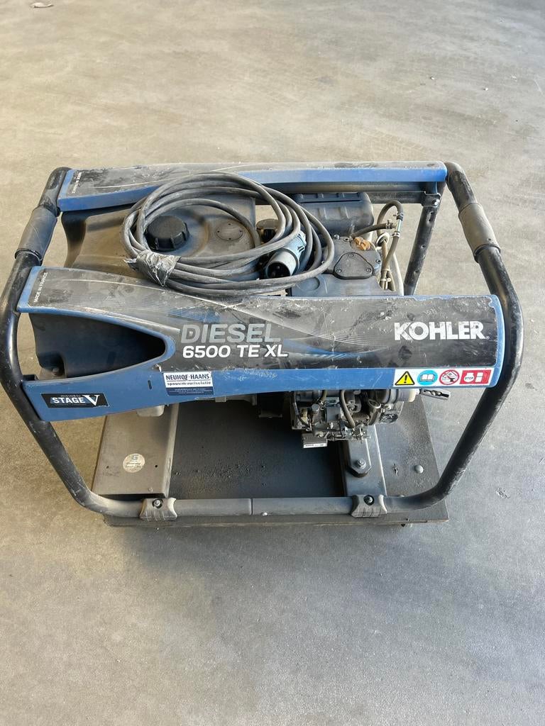 Kohler Diesel 6500 TE XL Aggregaat - Loopt niet, Doe-het-zelf en Verbouw, Aggregaten, Ophalen of Verzenden, Gebruikt, 5 tot 10 kVA