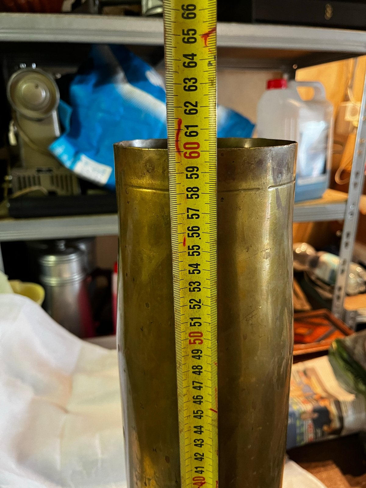 Grote messing granaathuls - Decoratief object, Verzamelen, Militaria | Algemeen, Ophalen of Verzenden, Overige soorten, Overige gebieden