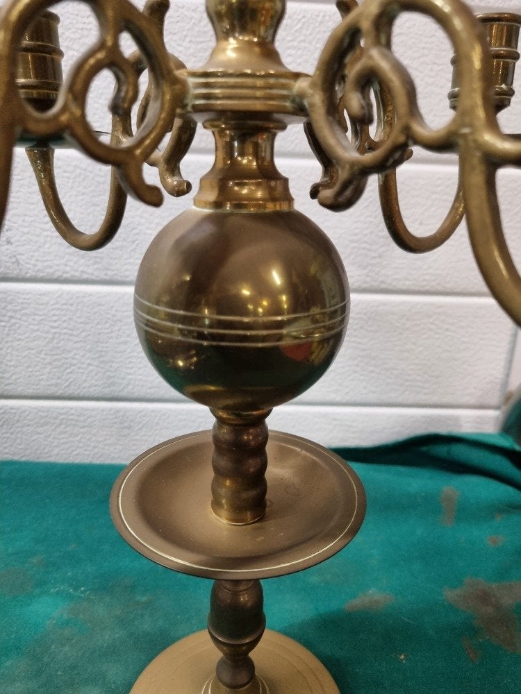kandelaar franse barok 1920 zwaar messing, Ophalen of Verzenden, 'T Olde Gre-j, Info@toldegrej.nl, Endepoelstraat 20f Didam