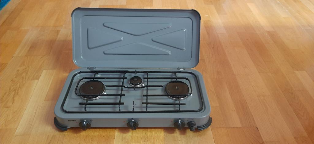 3 pits camping gastoestel, Caravans en Kamperen, Kampeeraccessoires, Ophalen, Zo goed als nieuw
