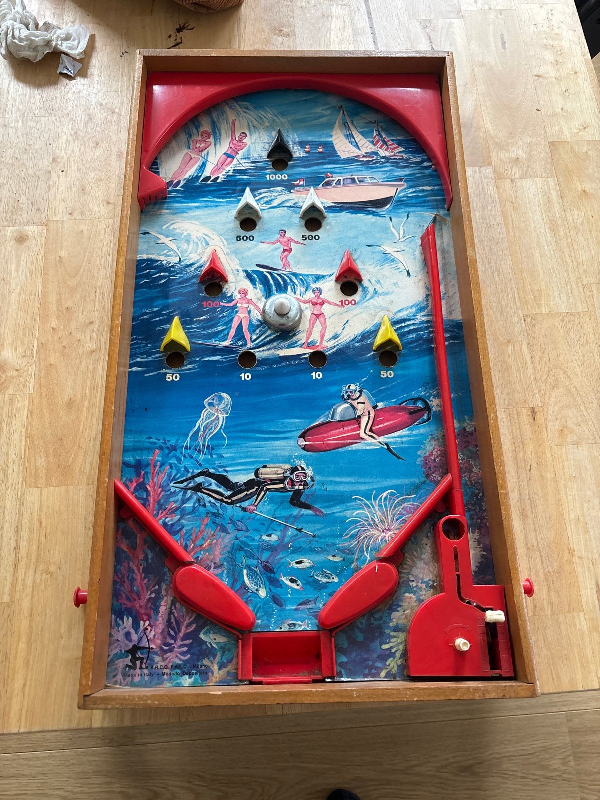 Vintage Arco Falc Milano Flipperkast - Made in Italy, Verzamelen, Automaten | Flipperkasten, Ophalen of Verzenden, Gebruikt