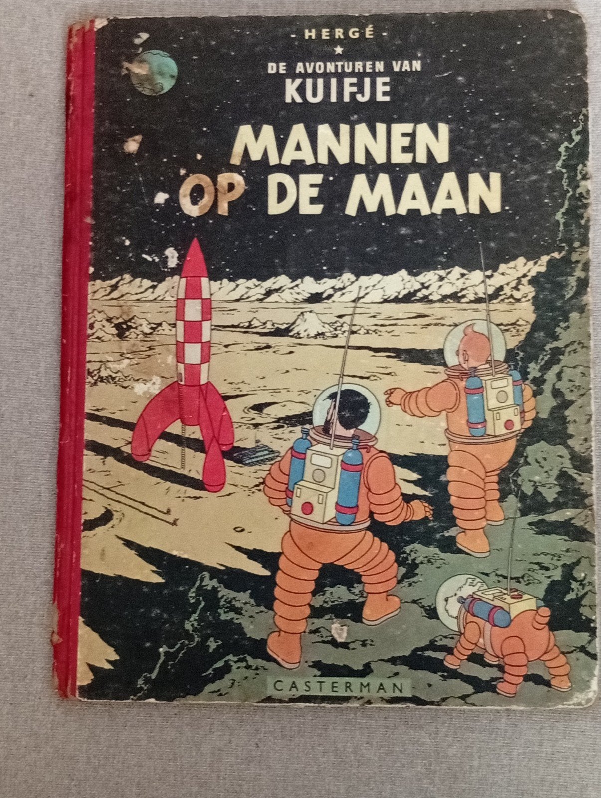 Kuifje: Mannen op de Maan 1954, HC A 54III Ottens, Boeken, Eén stripboek, Ophalen of Verzenden, Gelezen
